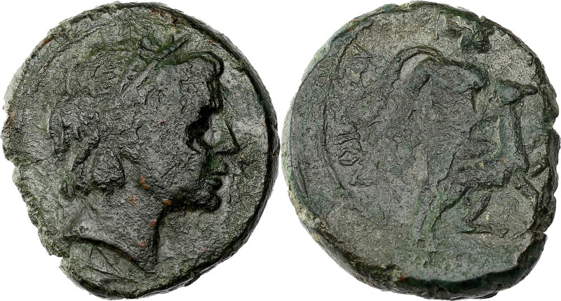 GRÈCE ANTIQUE - GREEK
Sicile, Gela. Bronze AE24 ND (après 241 av. J.-C.), Gela.
...