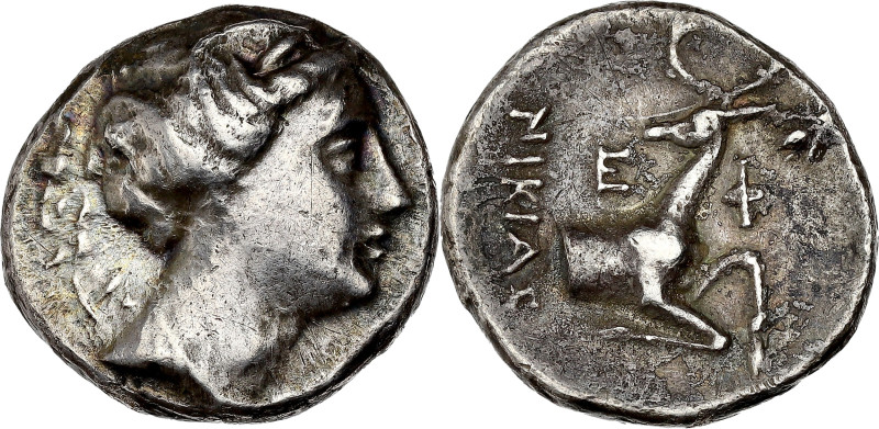 GRÈCE ANTIQUE - GREEK
Ionie, Éphèse. Didrachme au nom du magistrat Nikias ND (25...