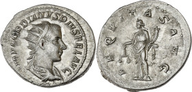 EMPIRE ROMAIN - ROMAN
Gordien III (238-244). Antoninien ND, Rome.
RIC.177 ; Billon - 4,09 g - 21,5 mm - 6 h
De flan légèrement oblong. Presque Superbe...