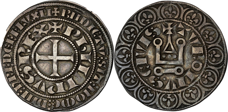 FRANCE / CAPÉTIENS - FRANCE / ROYAL
Philippe III (1270-1285). Gros tournois ND (...