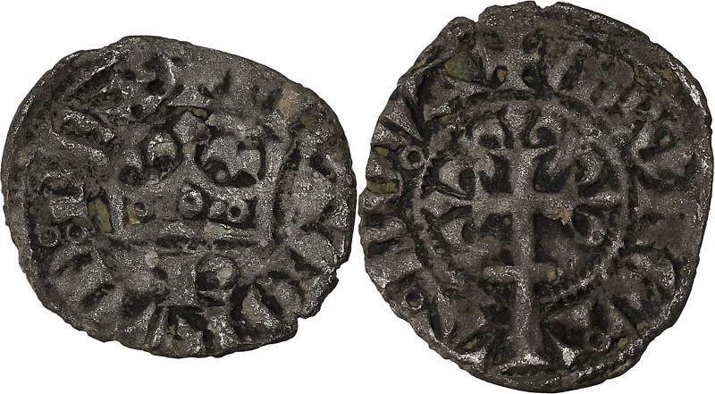 FRANCE / CAPÉTIENS - FRANCE / ROYAL
Charles IV (1322-1328). Obole parisis ND (13...