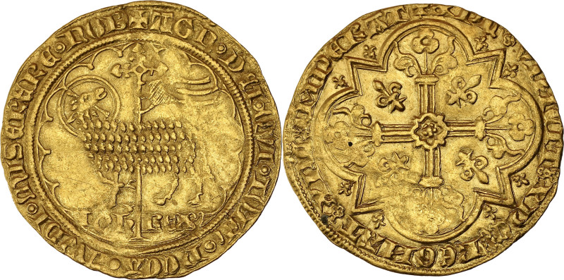 FRANCE / CAPÉTIENS - FRANCE / ROYAL
Jean II le Bon (1350-1364). Mouton d’or ND (...