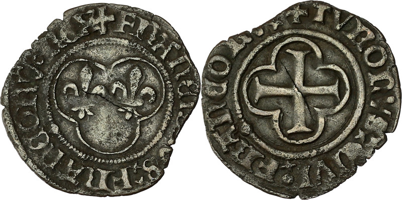 FRANCE / CAPÉTIENS - FRANCE / ROYAL
François Ier (1515-1547). Denier tournois, 1...