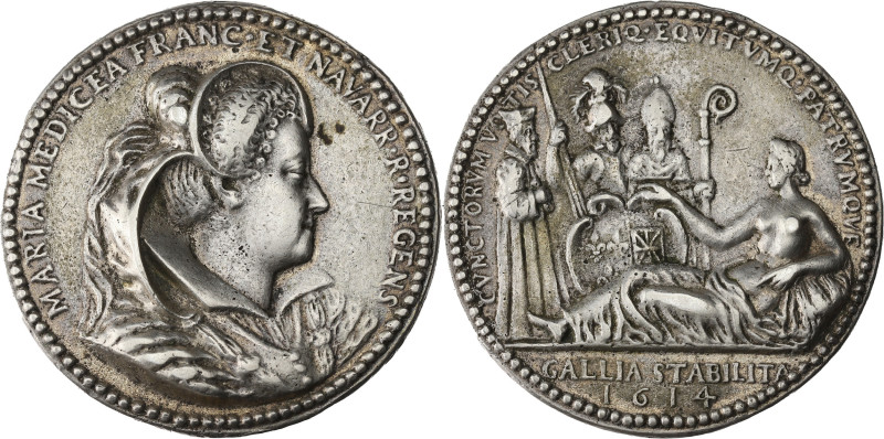 FRANCE / CAPÉTIENS - FRANCE / ROYAL
Louis XIII (1610-1643). Médaille d’argent, l...