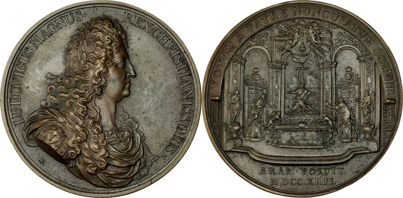 FRANCE / CAPÉTIENS - FRANCE / ROYAL
Louis XIV (1643-1715). Médaille, le maître-a...