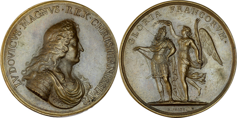 FRANCE / CAPÉTIENS - FRANCE / ROYAL
Louis XIV (1643-1715). Médaille, la gloire d...