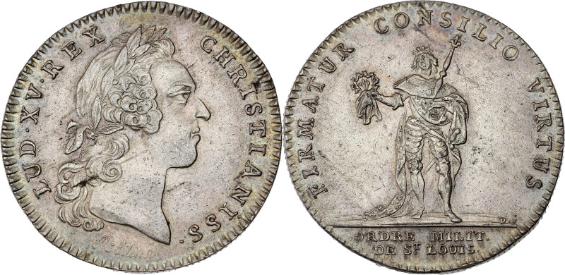 FRANCE / CAPÉTIENS - FRANCE / ROYAL
Louis XV (1715-1774). Jeton, Ordre militaire...