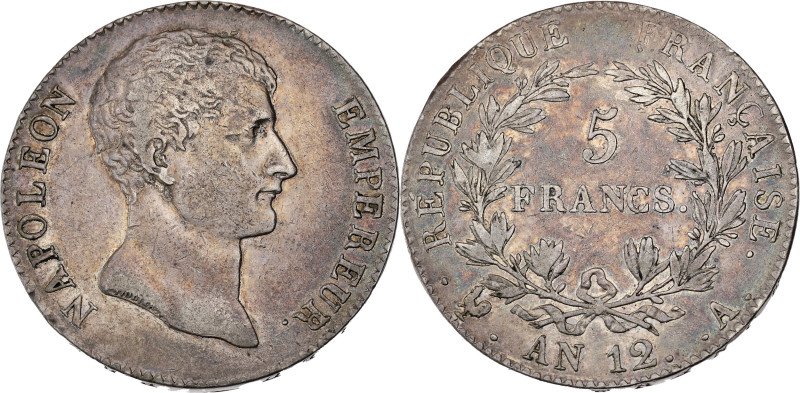 FRANCE
Premier Empire / Napoléon Ier (1804-1814). 5 francs Empereur, type interm...