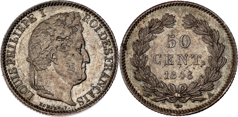 FRANCE
Louis-Philippe Ier (1830-1848). 50 centimes 1846, A, Paris.
G.410 - F.183...