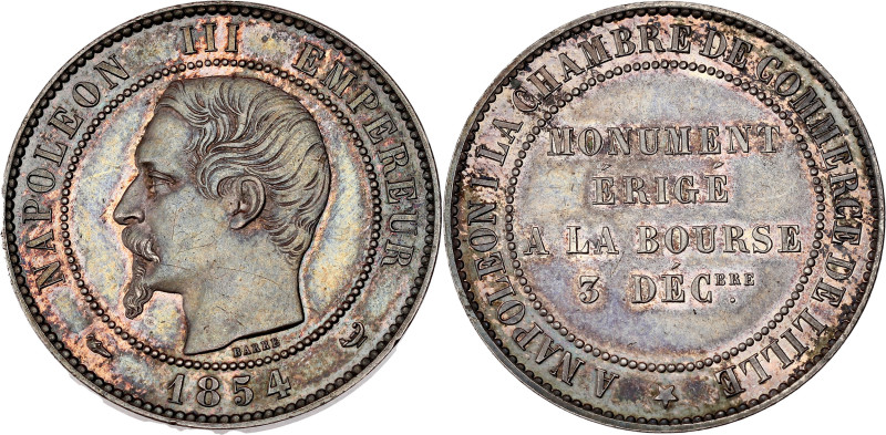 FRANCE
Second Empire / Napoléon III (1852-1870). Module de dix centimes tête nue...