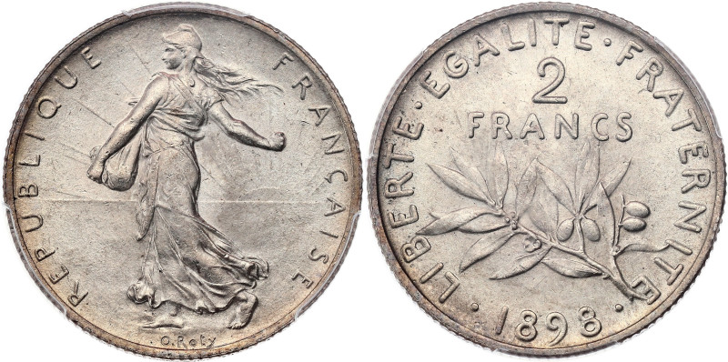 FRANCE
IIIe République (1870-1940). 2 francs Semeuse 1898, Paris.
G.532 - F.266 ...