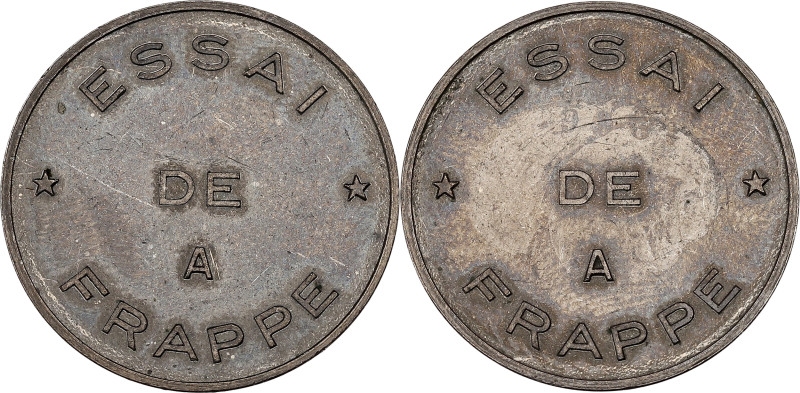 FRANCE
Ve République (1958 à nos jours). Essai de frappe de 10 francs Mathieu ND...