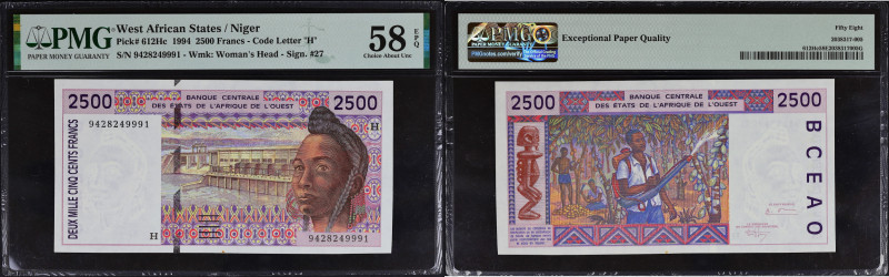 AFRIQUE DE L’OUEST (ÉTATS DE L’) - WEST AFRICAN STATES
2500 francs ETATS DE l'AF...