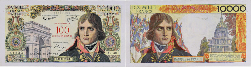 FRANCE
100 nouveaux francs sur 500 francs type 1955 “Bonaparte” 30-10-1958.
P.14...