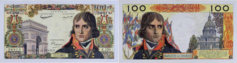 FRANCE
100 nouveaux francs type 1959 “Bonaparte” 1-3-1962.
P.144a - F.59.14.
Alp...