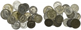 Russia - Lot of 20 coins - 50 kopken and rubles
Rosja - Zestaw 20 szt. - 50 kopiejeki i ruble

Mosty in VF condition. 
5 x 50 kop. 1896, 1 x 50 ko...