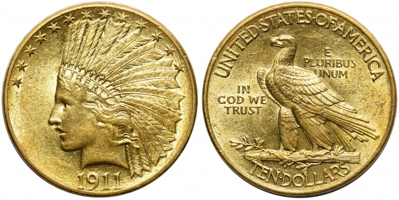 USA - 10 dollars 1911 - Indian Head
USA - 10 dolarów 1911, Filadelfia - Indian ...