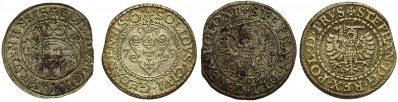 Stefan Batory, Szelągi Gdańsk 1578 i 1579
Czytelne, ale z wyszczerbieniami krąż...