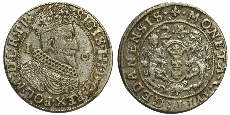 Zygmunt III Waza, Ort Gdańsk 1624/3 - PR•

Data przebita z 1623 roku. Wariant ...