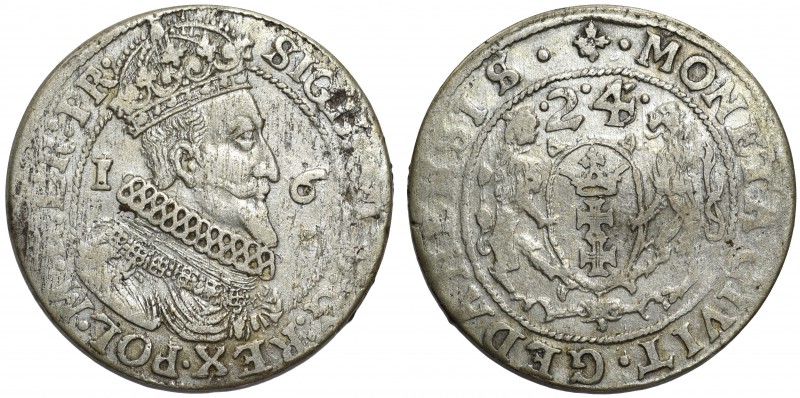 Zygmunt III Waza, Ort Gdańsk 1624/3 - PR•

Data przebita z 1623 roku. Wariant ...