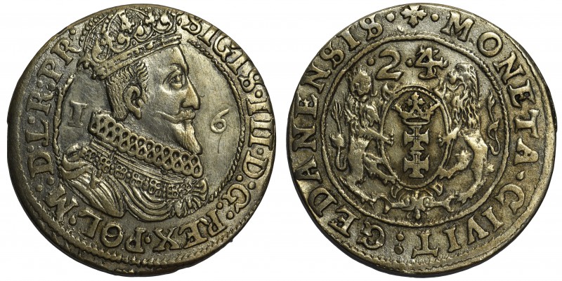 Zygmunt III Waza, Ort Gdańsk 1624/3 - PR•

Data przebita z 1623 roku. Wariant ...