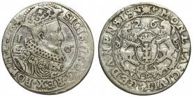 Zygmunt III Waza, Ort Gdańsk 1626/5 P:

Data przebita z 1625 roku. Odmiana z szerokim łańcuchem z Orderem Złotego Runa. P z dwukropkiem kończy napis...
