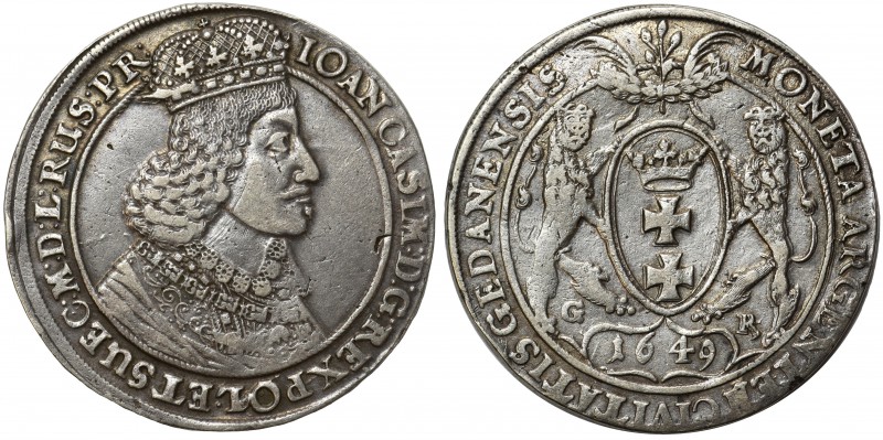 Jan Kazimierz, Talar Gdańsk 1649 GR

Odmiana z popiersiem króla z dużą głową o...