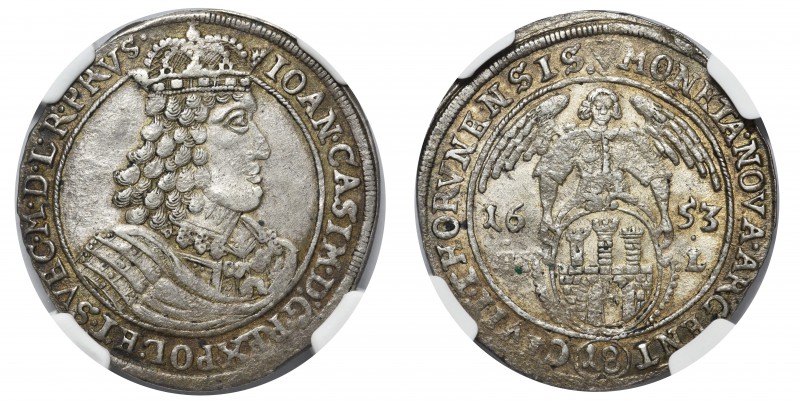 John II Casimir Ort (1/4 thaler) Thorn NGC AU 55
Jan II Kazimierz, Ort Toruń 16...