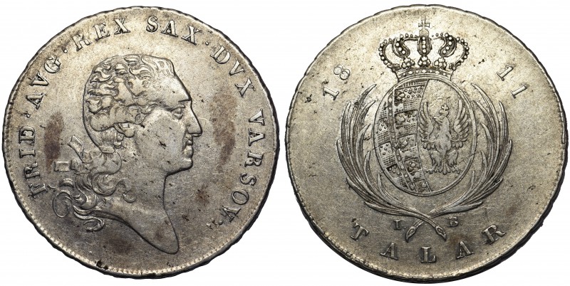 Księstwo Warszawskie, Talar 1811 IB

Pierwszy rocznik talarów Księstwa Warszaw...