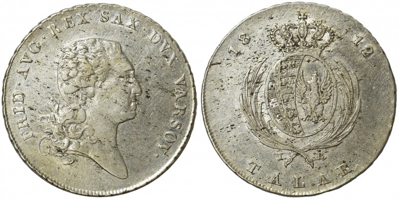 Księstwo Warszawskie, Talar 1812 IB

Bardzo ładny. Elementy menniczej świeżośc...