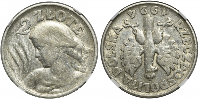 Kobieta i kłosy 2 złote 1924 odwrotka - NGC AU50

Przyzwoita sztuka. 
POLISH ...