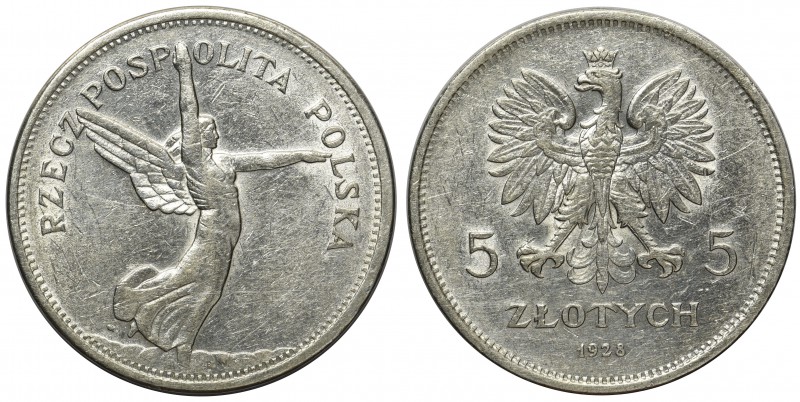 Nike 5 złotych 1928 Warszawa

Ładny egzemplarz z połyskiem i menniczą świeżośc...