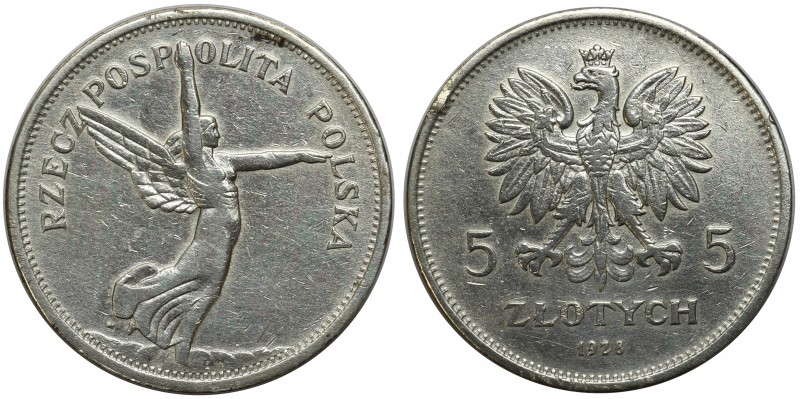 Nike 5 złotych 1928 Warszawa

Delikatnie uderzony na rancie. Nienaturalny poły...