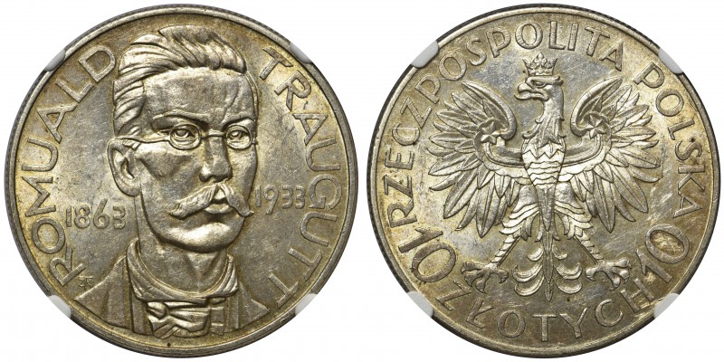 Traugutt 10 złotych 1933 - NGC AU58

 
Ładny okołomenniczy egzemplarz. Delika...