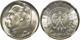 Piłsudski 10 złotych 1939 - NGC MS64+

 
Moneta o zjawiskowej prezencji. Nawet jak na ten rocznik o niespotykanej menniczej świeżości z zachowanym ...