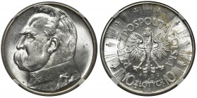 Piłsudski 10 złotych 1939 - NGC MS63

 
Mennicza sztuka w delikatnej patynie. 
Poland
POLISH COINS The Second Republic Poland Polen Poland Polen...