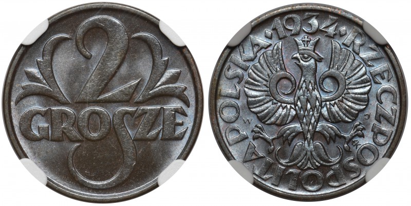 2 grosze 1934 NGC MS66 BN - zjawiskowy egzemplarz

Niespotykanej urody egzempl...