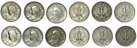ZESTAW - Żniwiarki - 6 szt. - 2 złote 1924/5

Zestaw żniwiarek: 2 złote 1924 (1), 2 złote 1925 z kropką(4), bez kropki(1). 
Przeważnie obiegowe na ...
