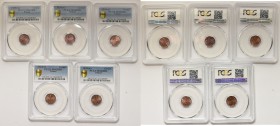 Zestaw inwestycyjny - 5 x 1 grosz 1939 PCGS MS63RB

Zestaw pięciu sztuk groszy w kolorze czerwonobrązowym. 
Wszystkie z notą MS63 RB od PCGS. 
POL...
