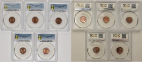 Zestaw inwestycyjny - 5 x 2 grosze 1938 PCGS MS63RB

Zestaw pięciu sztuk dwugroszówek z 1938 roku w kolorze czerwonobrązowym. 
Wszystkie z notą MS6...