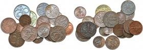 ZESTAW - 22 szt. - 1/2/5 groszy - mennicze i około mennicze

Zestaw 22 sztuk groszy międzywojennych w tym 9x1gr, 7x2 grosze oraz 6x5 groszy. 
POLIS...