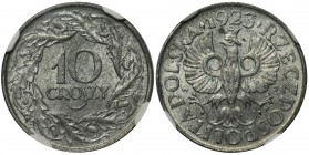 Generalna Gubernia - 10 groszy 1923 - NGC MS63

Menniczy stan zachowania. 
POLISH COINS General Government Poland Polen Germany Deutschland

Grad...