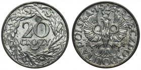 Generalna Gubernia - 20 groszy 1923

Menniczy egzemplarz z połyskiem. 
POLISH COINS General Government Poland Polen Germany Deutschland

Grade: U...