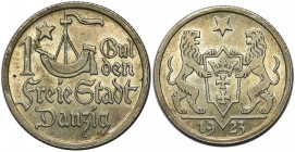 Wolne Miasto Gdańsk - 1 gulden 1923

Nieobiegowa sztuka z połyskiem. Patyna. 
POLISH COINS Poland Polen Danzig Germany Deutschland Poland Polen Dan...
