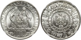 Mieszko i Dąbrówka 100 złotych 1966 - NGC MS66+

Piękny egzemplarz na pograniczu już bardzo wysokich dla tego typu monety not 66/67. 
Poland
POLIS...