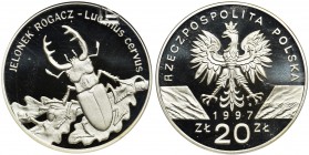 20 złotych 1997 - Jelonek Rogacz - GCN PR70
Bez widocznych zarysowań oglądając przez slab. POLISH COINS Poland Polen Commemorative Coins Poland Polen...