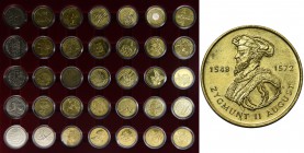 Komplet - 35 sztuk - 2 złote GN 1995-2000

Komplet pierwszych 35 sztuk 2 złotówek Nordic Gold z lat 1995-2000 zawierający wszystkie najrzadsze typy....