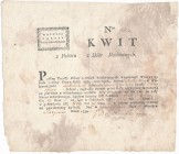 Kwit z poboru z Dóbr Duchownych 1794 - Nr. 1000 - pięknie zachowany

XVIII wieczny, sporadycznie oferowany na rynku aukcyjnym kwit z poboru z dóbr d...