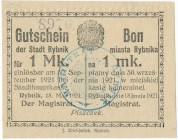 Rybnik - 1 marka 1921 z numeratorem - rzadki

Rzadki bon. Wariant z numeratorem.
NOTGELDS|Emergency Paper Money Poland Polen

Grade: UNC-