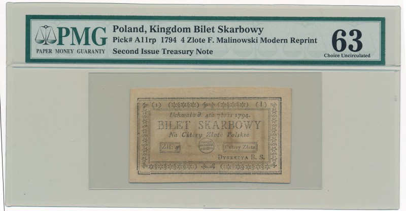 4 złote 1794 (1)(I) - PMG 63 - jeden z pięciu

Nie potrafimy uzasadnić takiego...